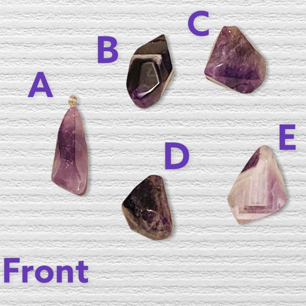 Hand Crafted Amethyst Necklace on Vegan Suede Microfiber Wire Wrapped New - Picture 5 of 7